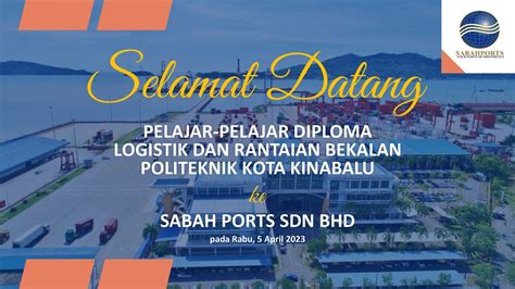 Lawatan Daripada Pelajar Pelajar Diploma Logistik Dan Rantaian Bekalan