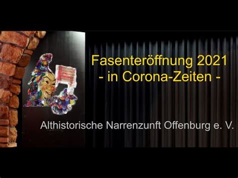 Fasenter Ffnung In Corona Zeiten Althistorische Narrenzunft