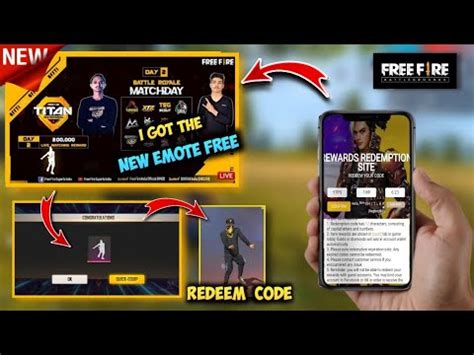 Free Fire New Redeem Codes Today Ff Emote Redeem Code Ff