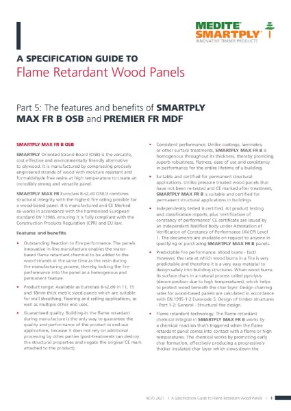 Flame Retardant Wood Panels Part 5 Features And Benefits Of SMARTPT