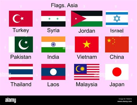 Flags Of Asian Countries