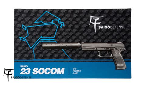 Pistola Airsoft Saigo 23 Socom 6mm Con Supresor Distribuidora Havoc