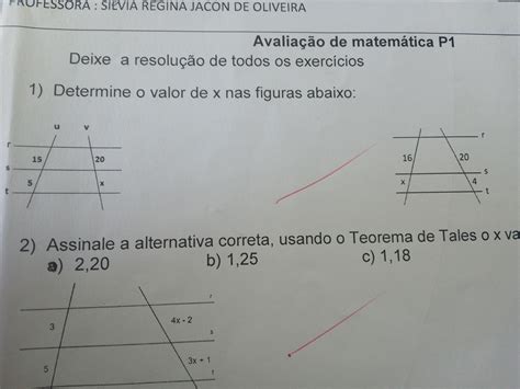 Determine O Valor De X Nas Figuras Abaixo Br