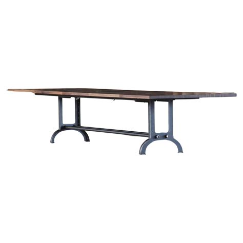10 Foot Industrial Walnut Conference Table For Sale At 1stdibs