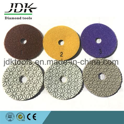 Inch Diamond Resin Step Polishing Pads For Granite China Diamond