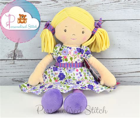 Personalised Rag Doll Bonikka Peggy Personalized Doll Etsy