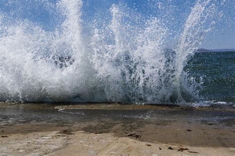 Water Splash On The Pirse Stock Photo Image Of Sunlight 275986738