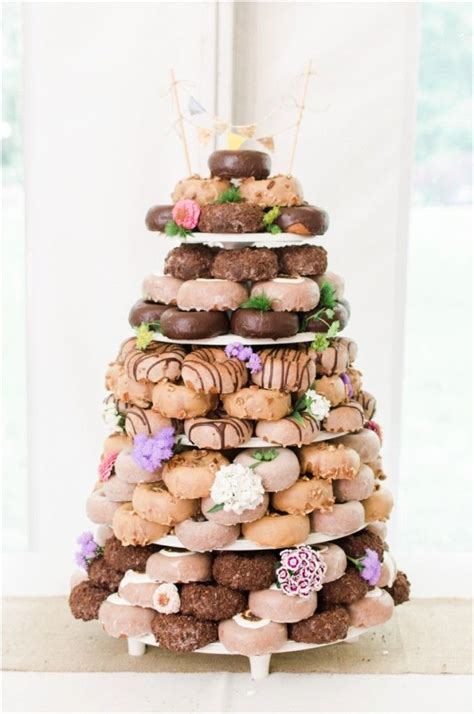 Wedding Donut Tower Wedding Donuts Donut Wedding Cake Doughnut