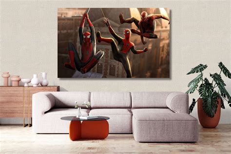 Spider Man Posterspiderman Canvas Printspiderman Wall Artt For