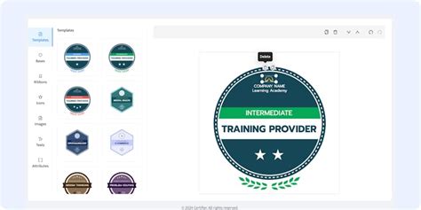 Create badges from templates - Certifier free badge designer #1 on G2