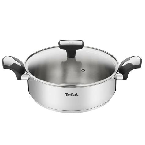 Tefal Emotion Inox Stainless Steel Ih Induction Shallow Saute Pan With