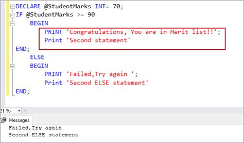 SQL IF Statement introduction and overview