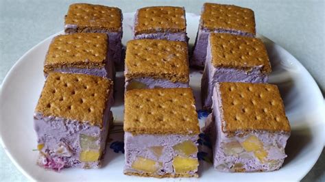 Ube Graham Ice Cream Sandwich Youtube