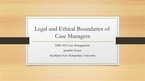 SOLUTION Hse410 Module 3 Legal And Ethical Boundaries Studypool