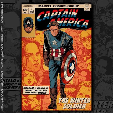 Captain America The Winter Soldier Comicbook Cover Ravengers