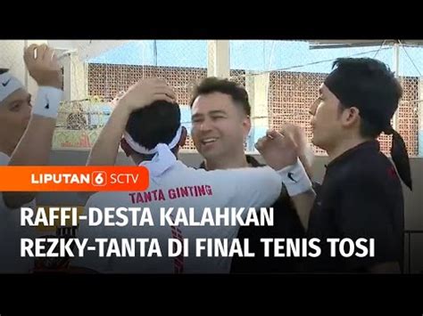 Raffi Ahmad Desta Tumbangkan Rezky Aditya Tanta Ginting Di Final Tenis