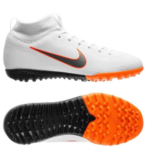 Nike Mercurial SuperflyX 6 Academy TF Just Do It Hvid Orange Børn