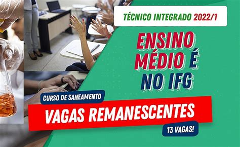 Matrículas Abertas Esta Semana Para Vagas No Curso Técnico Integrado Ao Ensino Médio Em