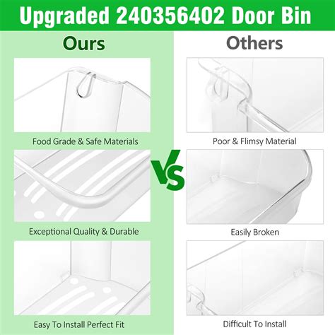 Pack Upgraded Refrigerator Door Bin Replacement Part