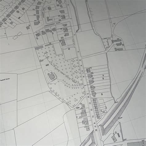 Vintage Ordnance Survey Map Of Newtownards North Road On The Square