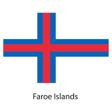 Premium Vector Flag Of The Country Faroe Islands Vector Illustration