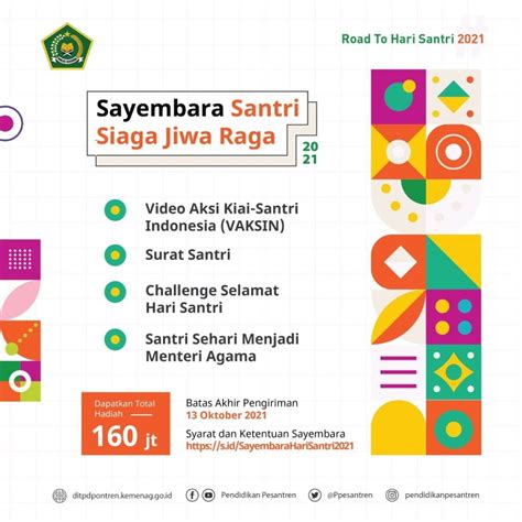 Ayo Ikut Lomba Peringatan Hari Santri 2021 Total Hadiah 160 Juta Iqra