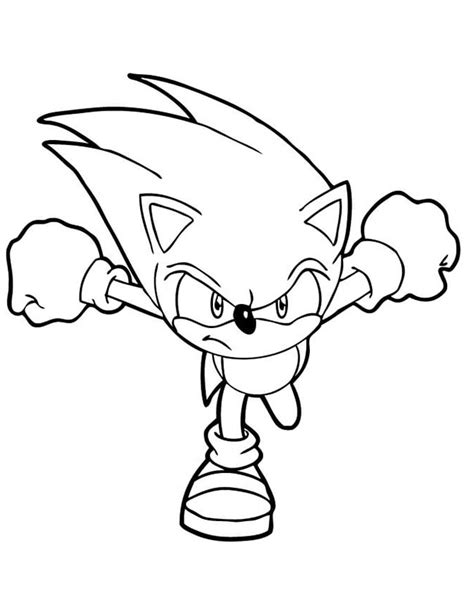 Desenhos Do Shadow Sonic Para Imprimir E Colorir Pintar