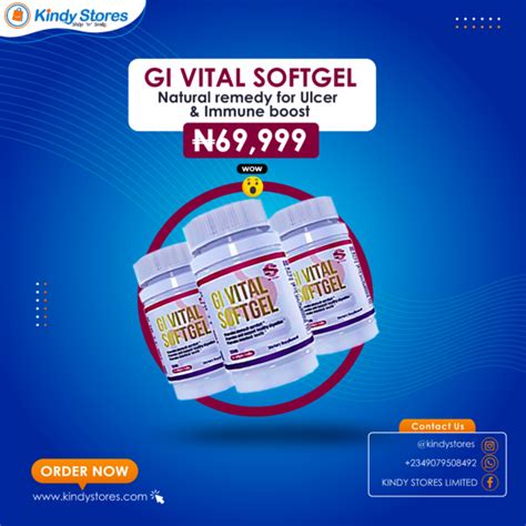 Gi Vital Softgel No 1 Proven And Effective Ulcer Remedy