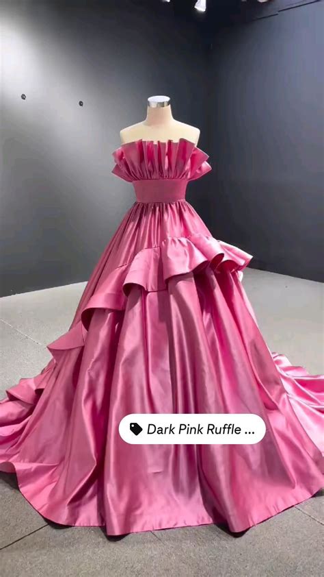 Hot Pink Satin Gown Artofit