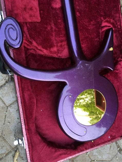 Prince Signature Love Symbol Guitar Reproduction Purple Gold Colors - Electric