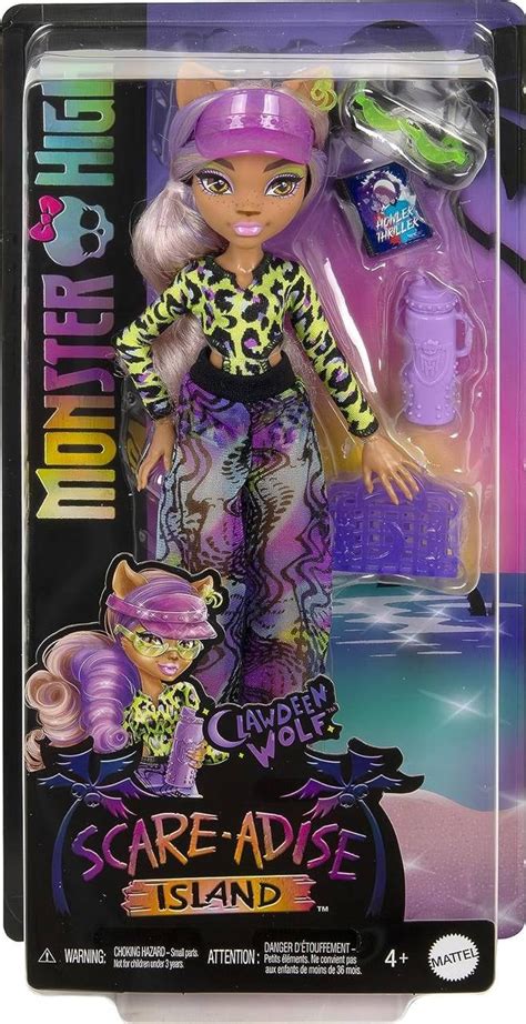 Monster High Scare Adice Island Dolls Draculaura Clawdeen Wolf