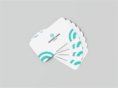 Round Business Card Design on Behance