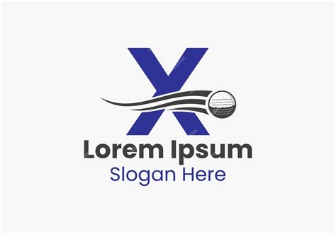 Premium Vector Letter X Golf Logo Symbol Hockey Logo Template