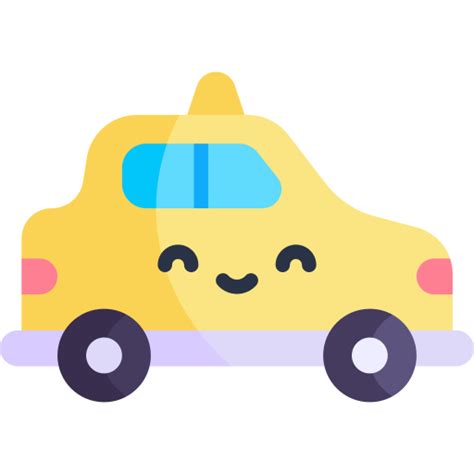 Taxi Kawaii Flat Icon