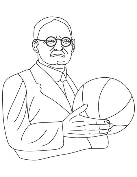 James Naismith coloring page | Download Free James Naismith coloring ...