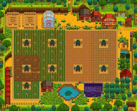 Junimo huts farm designs : r/StardewValley