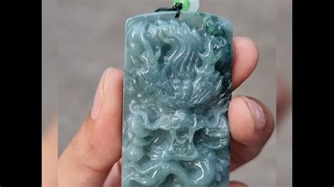 Natural Carved Green Jadeite Jade Burma Birma Myanmar Type A No