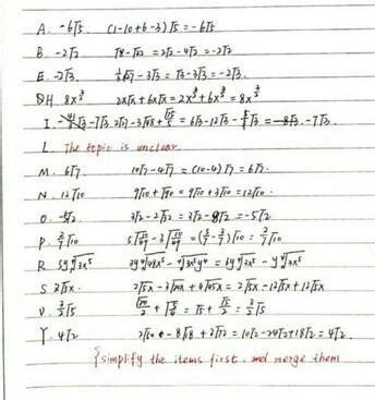 Perform The Indicated Operation In Each Item And Simplify The Following