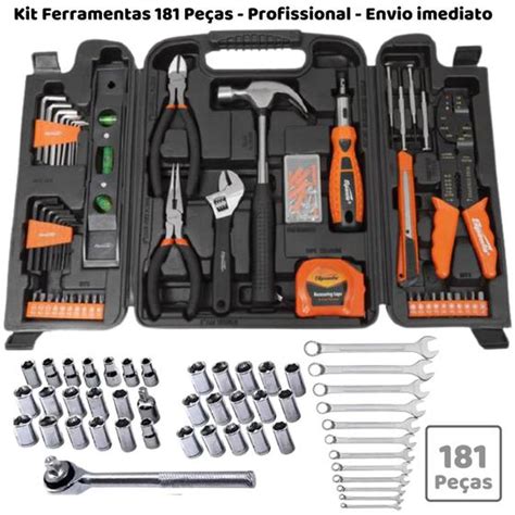 Kit Jogo Ferramentas Completo P S Maleta Profissional Soquete