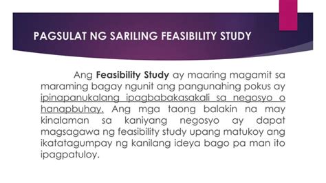 FILILINO SA PILING LARANG FEASIBILITY STUDY PPT