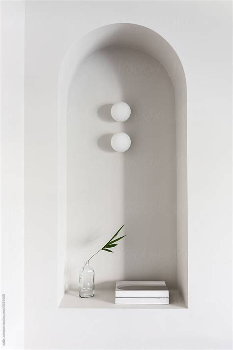 Modern Interior Architecture Arched Wall Niche Feature By Stocksy