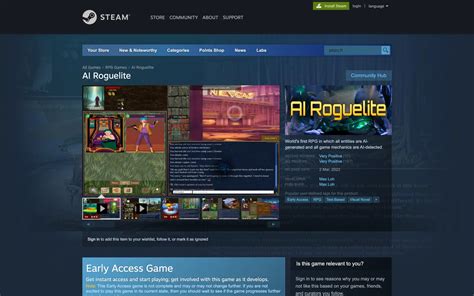 AI Roguelite On SteamEarly Access GameWhy Early Access Approximately