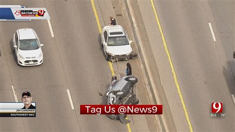 Authorities Respond To Rollover Crash On I 240 In Sw Oklahoma City