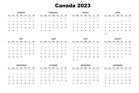 Calendar With Holidays Printable Canada Buka Tekno Riset