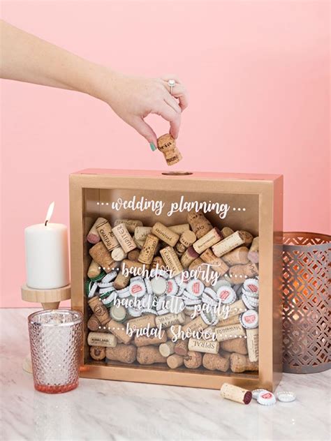 This Diy Wedding Cork Keepsake Frame Is The Absolute Cutest Diy