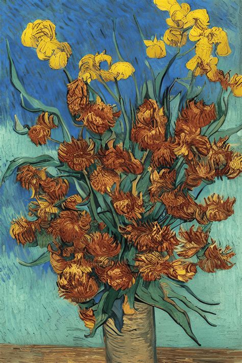 Yellow Red And Purple Tulips By Vincent Van Gogh Creative Fabrica