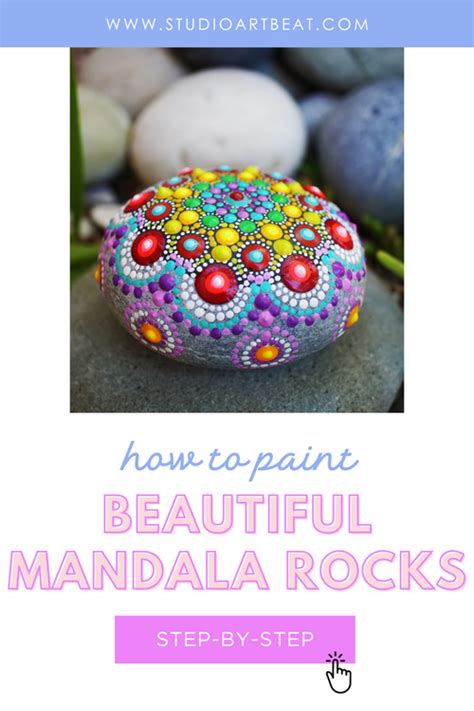 Easy Step by Step Guide to Mandala Rock Painting — Studio Art Beat