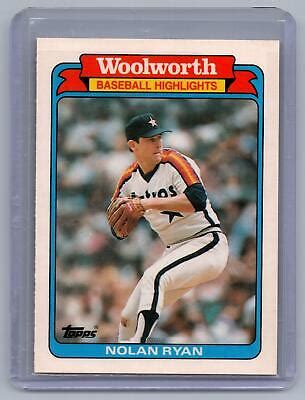 1988 Topps Woolworth Baseball Highlights 6 Nolan Ryan Card Astros EBay