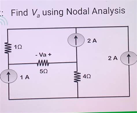 Solved Find Va Using Nodal Analysis Chegg