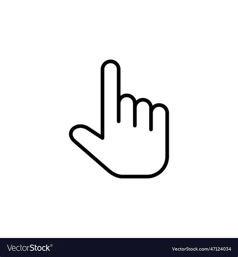 hand cursor icon cursor icon cursor icon vector image